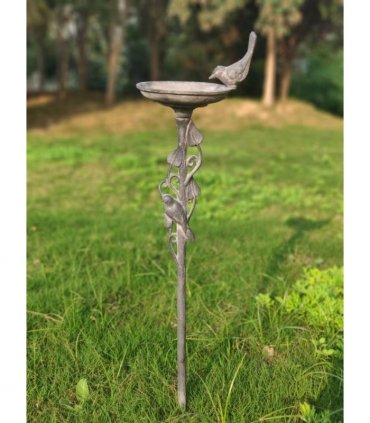 Cast Iron Bird Bath Stake