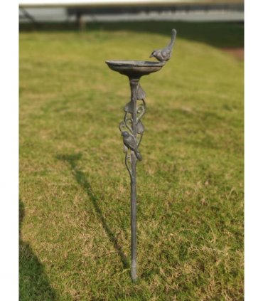 Cast Iron Bird Bath Stake