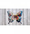 Botanical Print Metal Butterfly Wall Art