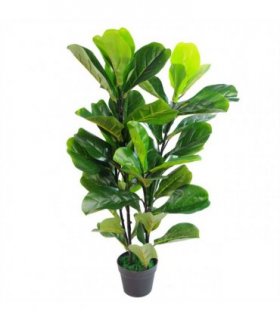 90cm (3ft) Large Artificial Fiddle Fig Tree Ficus Lyrata Plant