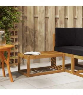 vidaXL Outdoor Stool Bench Natural 79 x 43 x 37 cm Solid Acacia Wood