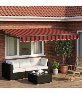 vidaXL Electric Retractable Awning 3.5 x 2.5 m