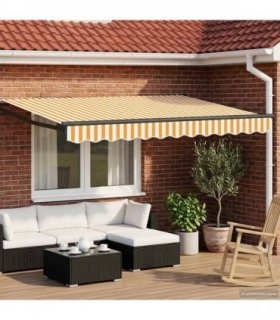vidaXL Electric Retractable Awning 3.5 x 2.5 m
