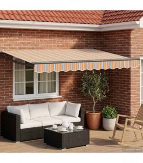 vidaXL Electric Retractable Awning 3 x 2.5 m