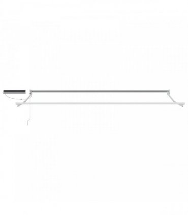 vidaXL Electric Retractable Awning Anthracite and White 4.5 x 3 m