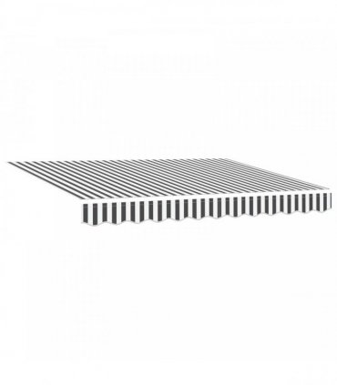 vidaXL Electric Retractable Awning Anthracite and White 3 x 2.5 m