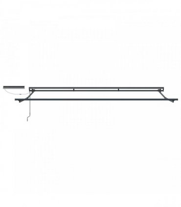 vidaXL Electric Retractable Awning Anthracite and White 4.5 x 3 m