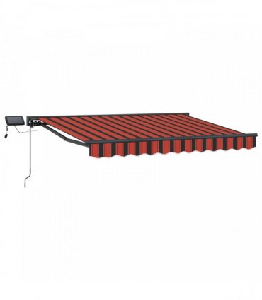 vidaXL Manual Awning Frame with LEDs 3 x 2.5 m