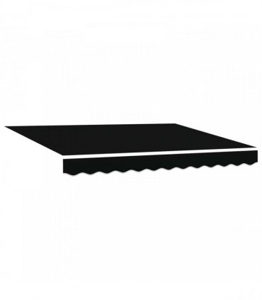 vidaXL Electric Retractable Awning Black and Anthracite 3.5 x 2.5 m