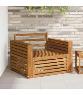 vidaXL 2 Piece Outdoor Sofa Natural