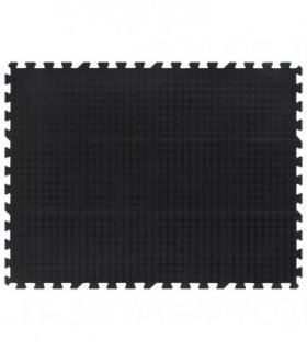 vidaXL Rubber Floor Tile Black 12 mm 90x120 cm