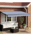 vidaXL Electric Retractable Awning 3 x 2.5 m Polyester with PU coating