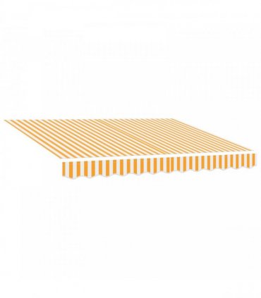 vidaXL Manual Awning Frame with LEDs Yellow and White 3 x 2.5 m