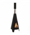 vidaXL Garden Stove with Poker 38x38x122 cm Steel
