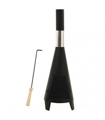 vidaXL Garden Stove with Poker 38x38x122 cm Steel