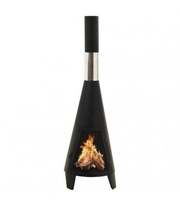 vidaXL Garden Stove with Poker 38x38x122 cm Steel