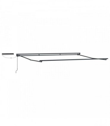 vidaXL Electric Retractable Awning 4 x 3 m Polyester with PU coating