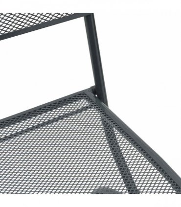 vidaXL Garden Chairs Folding 2 pcs Anthracite 52.5 x 46 x 82 cm Iron