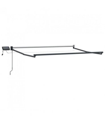 vidaXL Manual Retractable Awning with LEDs 3 x 2.5 m
