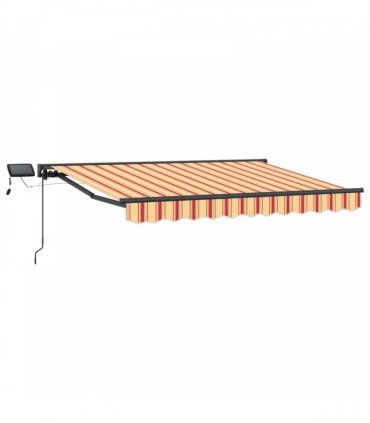 vidaXL Manual Awning Frame with LEDs 3.5 x 2.5 m
