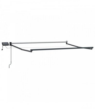vidaXL Manual Retractable Awning with LEDs 3 x 2 m