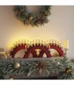 vidaXL Christmas Candle Arch with 10 LED Candles 3 pcs Red