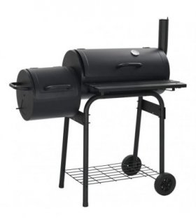 vidaXL Classic Charcoal BBQ Offset Smoker