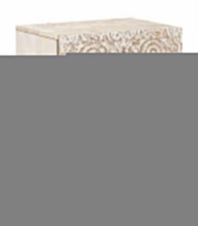 vidaXL Bed cabinet with Drawer White 50 x 33 x 60 cm Solid Mango Wood