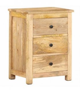 vidaXL Bedside Cabinet 45x35x60 cm Solid Mango Wood
