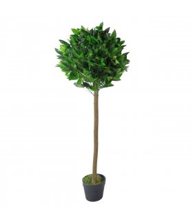 120cm Leaf Design UK Artificial Realistic Bay Laurel Topiary Ball Tree