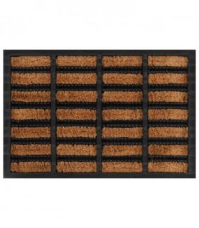 vidaXL Door Mat Rectangular 40x60 cm Rubber and Coir