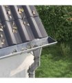 vidaXL Gutter Leaf Guard 2 pcs Silver 160 mm Stainless Steel