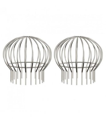 vidaXL Gutter Leaf Guard 2 pcs Silver 160 mm Stainless Steel
