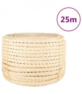 vidaXL Rope 100% Sisal 20 mm 25 m