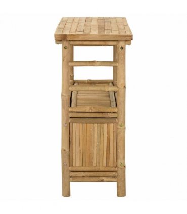 vidaXL Console Table with Shelf Natural 80 x 35 x 75 cm Bamboo