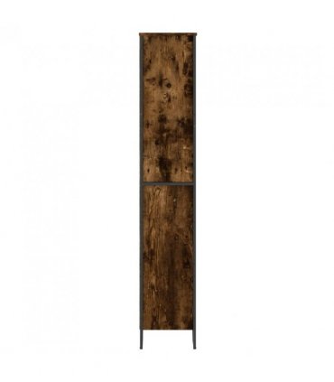vidaXL Book Cabinet Smoked Oak 80x31x169 cm Engineered wood