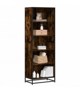 vidaXL Bookcase Smoked Oak 60x35x170.5 cm Engineered Wood