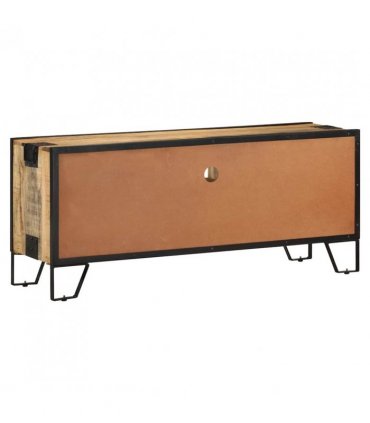 vidaXL TV Cabinet 110x31x46 cm Rough Mango Wood