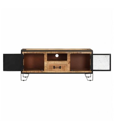 vidaXL TV Cabinet 110x31x46 cm Rough Mango Wood