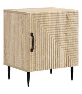 vidaXL Bedside Cabinet Sonoma Oak 43 x 34.5 x 50 cm Engineered Wood