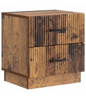 vidaXL Bedside Cabinet Old Wood 43 x 34.5 x 44.5 cm Engineered Wood