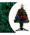 vidaXL Pre-lit Christmas Tree with Stand&LED 64 cm Fibre Optic