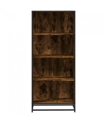 vidaXL Bookcase Smoked Oak 60x35x139 cm Engineered Wood