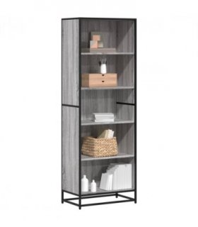 vidaXL Bookcase Grey Sonoma 60x35x170.5 cm Engineered Wood