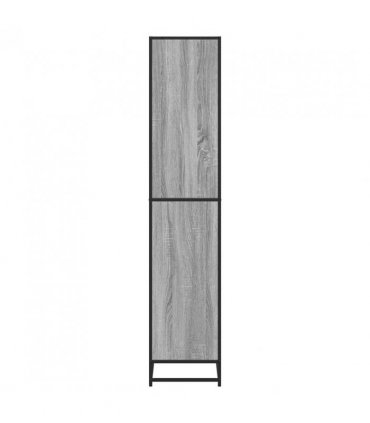 vidaXL Bookcase Grey Sonoma 80.5x35x170.5 cm Engineered Wood