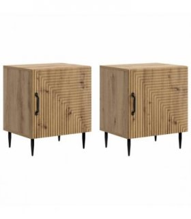 vidaXL Bedside Cabinet 2 pcs Artisan Oak 43 x 34.5 x 50 cm