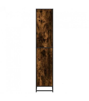 vidaXL Bookcase Smoked Oak 80.5x35x170.5 cm Engineered Wood