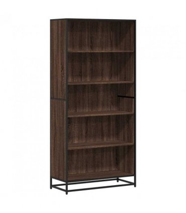 vidaXL Bookcase Brown Oak 80.5x35x170.5 cm Engineered Wood