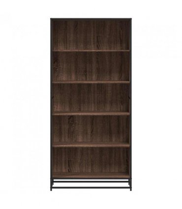 vidaXL Bookcase Brown Oak 80.5x35x170.5 cm Engineered Wood
