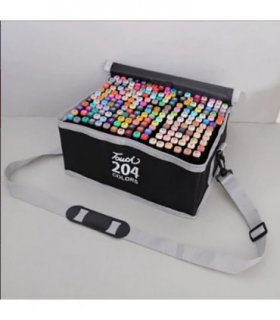 204 Color Dual-Tip Marker Set Quick-Dry Sketching Markers for Painting Professional Drawing Pens Art Supplies